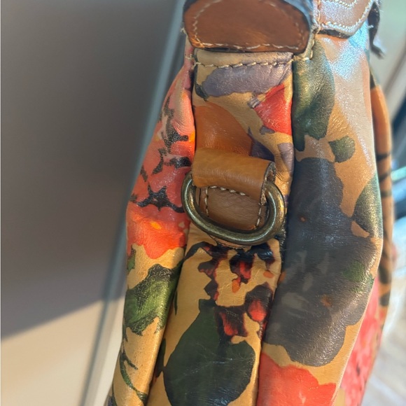 Vintage Patricia Nash floral Tan Leather Bag - Picture 2 of 13